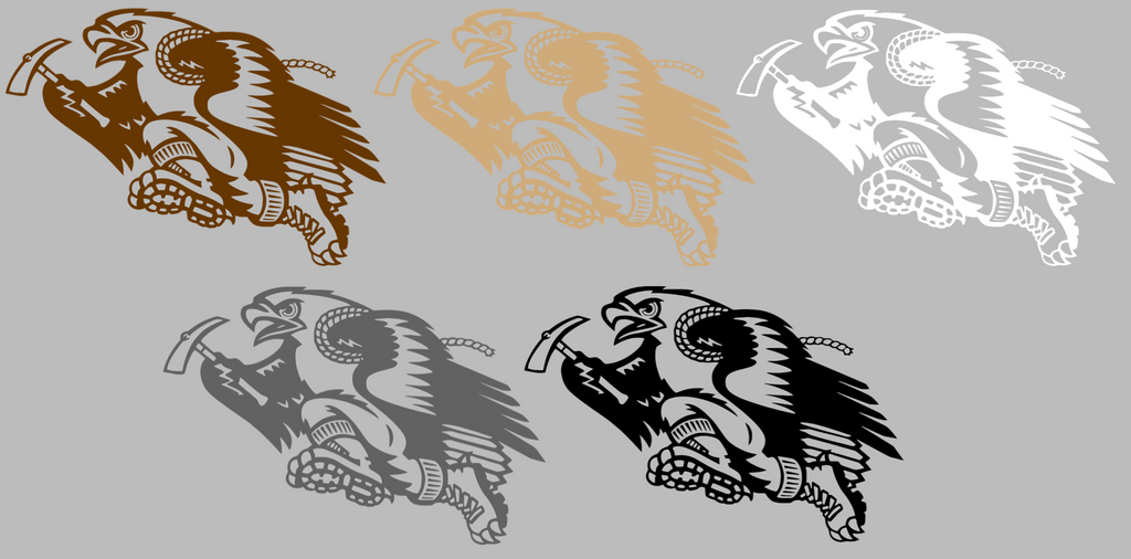 Lehigh Mountain Hawks Retro Throwback Logo Premium DieCut Vinyl Decal PICK COLOR & SIZE
