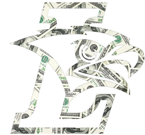 Lehigh Mountain Hawks Team Logo Money Print Premium DieCut Vinyl Decal PICK SIZE