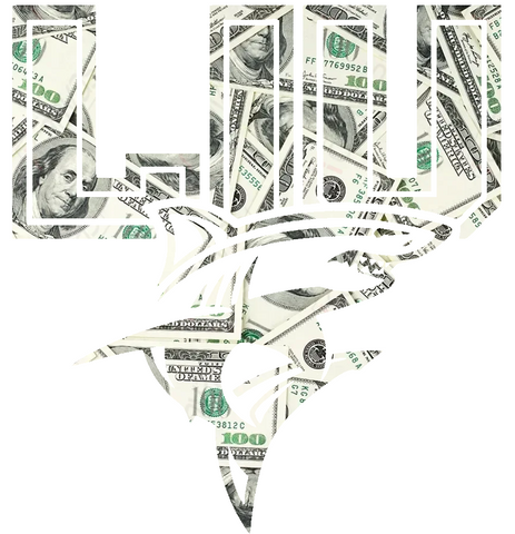 Long Island LIU Sharks Team Logo Money Print Premium DieCut Vinyl Decal PICK SIZE
