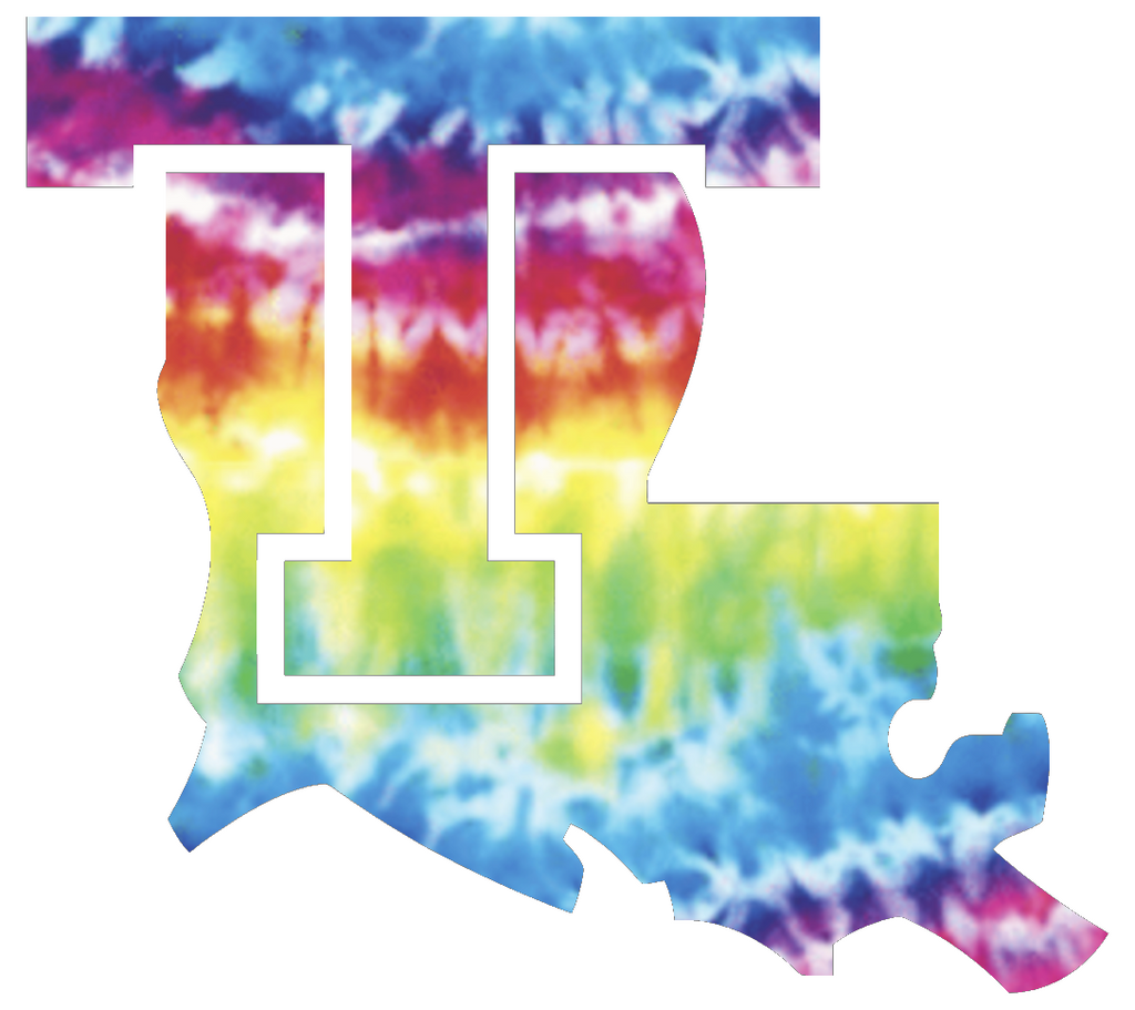 Louisiana Tech Bulldogs Team Logo Crucial Catch Cancer Tie Dye Vinyl Decal PICK SIZE