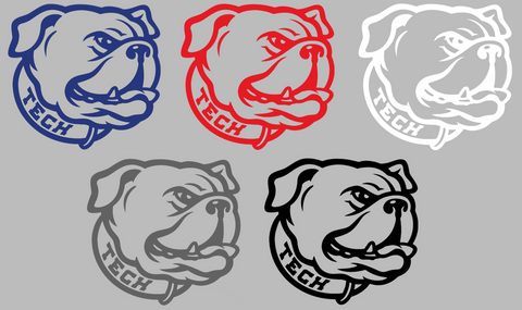 Louisiana Tech Bulldogs Champ Mascot Logo Premium DieCut Vinyl Decal PICK COLOR & SIZE
