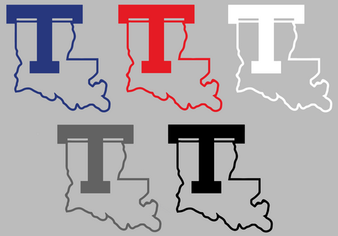 Louisiana Tech Bulldogs Retro Throwback Team Logo Premium DieCut Vinyl Decal PICK COLOR & SIZE