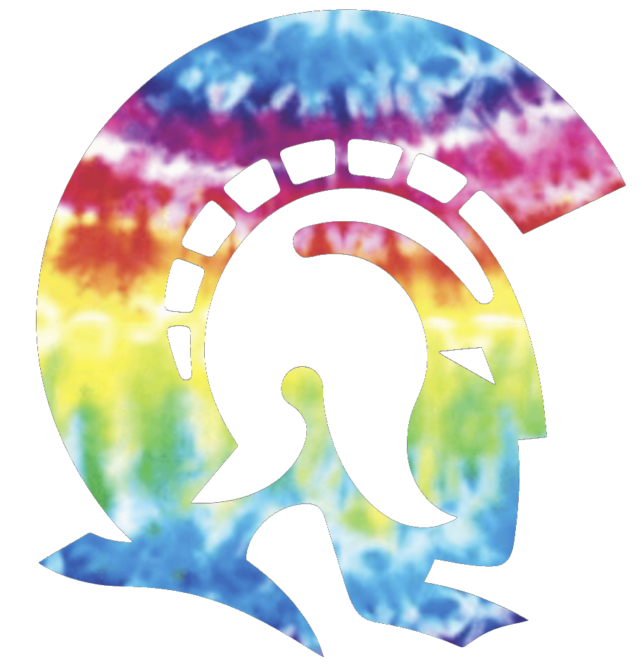 Little Rock Trojans Team Logo Crucial Catch Cancer Tie Dye Vinyl Decal PICK SIZE
