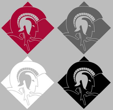 Little Rock Trojans Retro Throwback Logo Premium DieCut Vinyl Decal PICK COLOR & SIZE