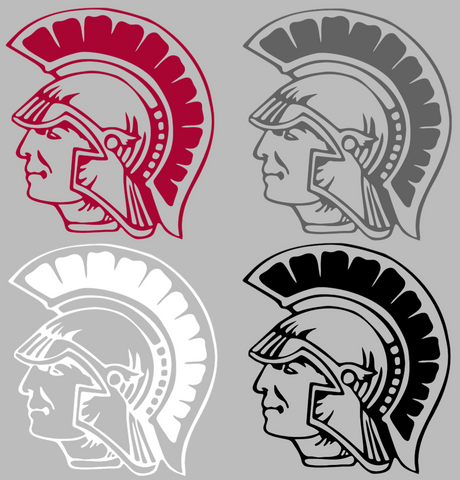 Little Rock Trojans Retro Throwback Logo Premium DieCut Vinyl Decal PICK COLOR & SIZE