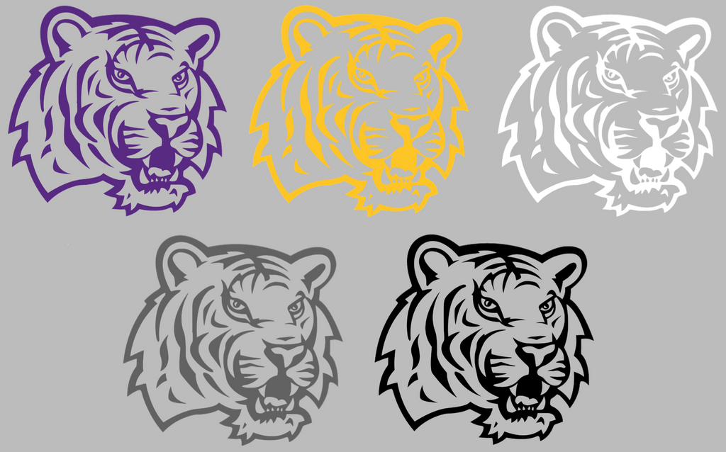 LSU Tigers Retro Throwback Logo Premium DieCut Vinyl Decal PICK COLOR & SIZE