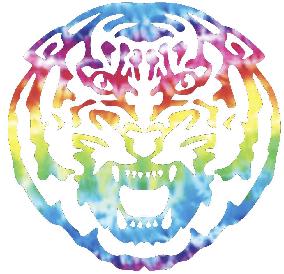 LSU Tigers Team Logo Crucial Catch Cancer Tie Dye Vinyl Decal PICK SIZE