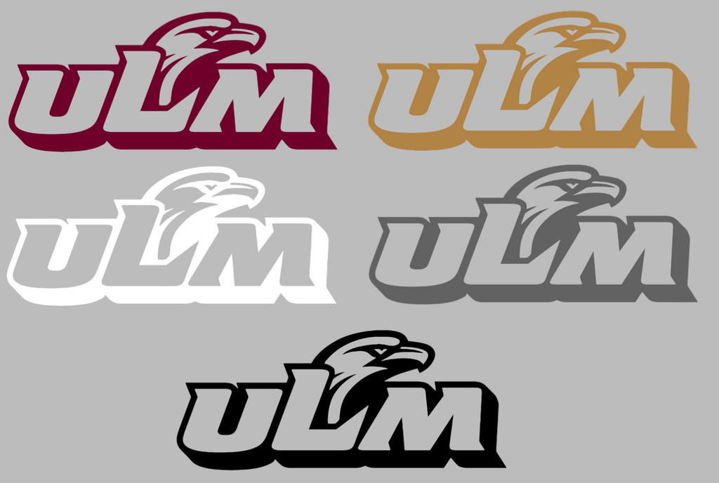 Louisiana Monroe Warhawks Retro Throwback Logo Premium DieCut Vinyl Decal PICK COLOR & SIZE