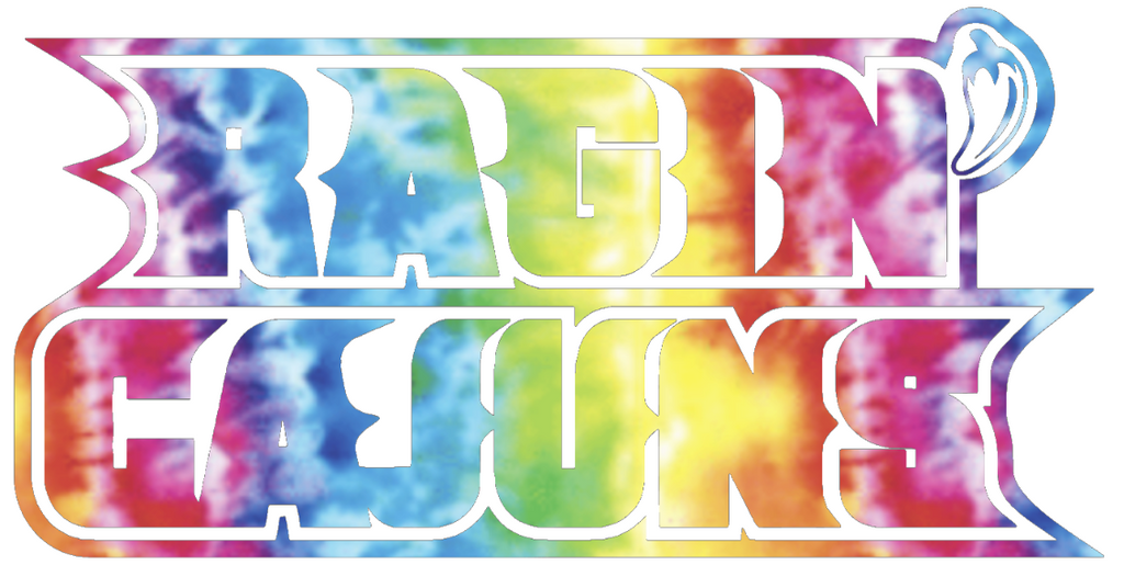 Louisiana Rajin Cajuns Team Logo Crucial Catch Cancer Tie Dye Vinyl Decal PICK SIZE