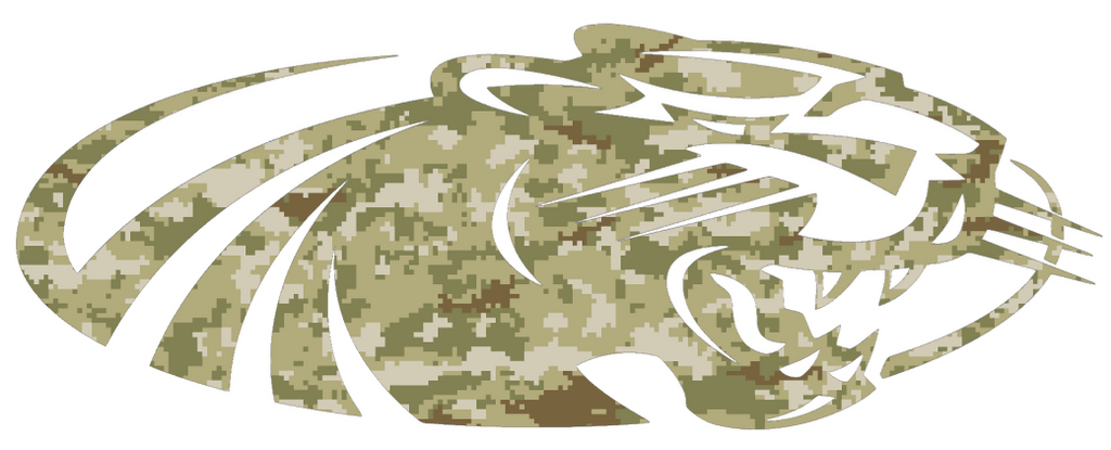 Wisconsin Milwaukee Panthers Team Logo Salute to Service Camouflage Camo Vinyl Decal PICK SIZE