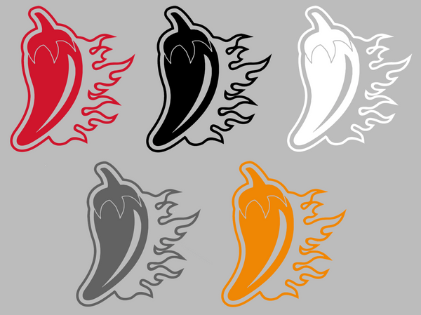 Louisiana Rajin Cajuns Pepper Logo Premium DieCut Vinyl Decal PICK COLOR & SIZE