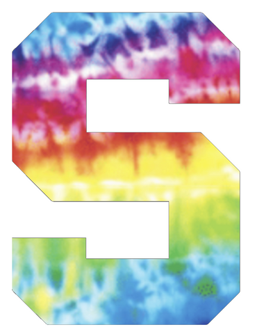 Michigan State Spartans Team Logo Crucial Catch Cancer Tie Dye Vinyl Decal PICK SIZE