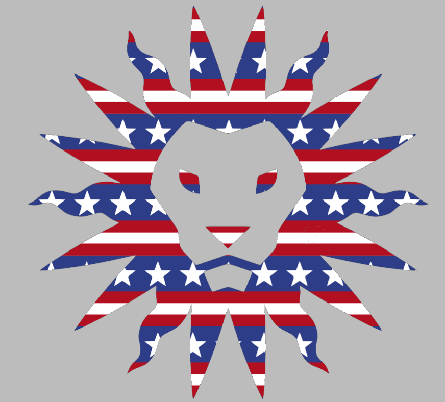 Loyola Marymount Lions Alternate Logo Stars & Stripes USA American Flag Vinyl Decal PICK SIZE