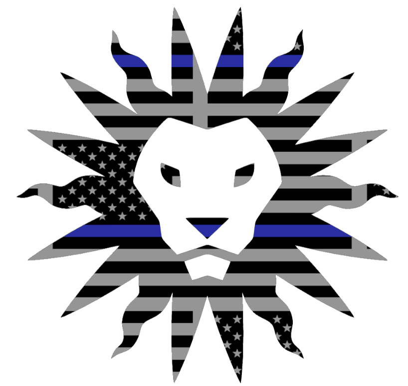 Loyola Marymount Lions Alternate Logo Thin Blue Line American Flag Premium DieCut Vinyl Decal PICK SIZE