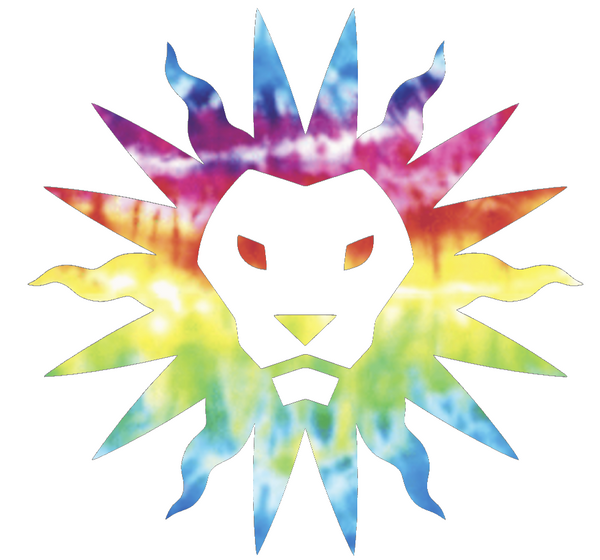 Loyola Marymount Lions Alternate Logo Crucial Catch Cancer Tie Dye Vinyl Decal PICK SIZE
