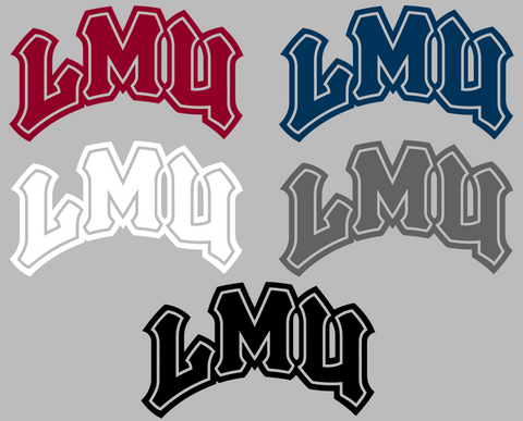 Loyola Marymount Lions Retro Throwback Logo Premium DieCut Vinyl Decal PICK COLOR & SIZE