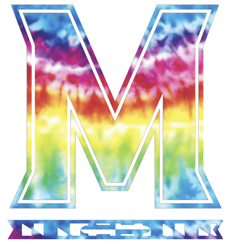 Maryland Terrapins Team Logo Crucial Catch Cancer Tie Dye Vinyl Decal PICK SIZE