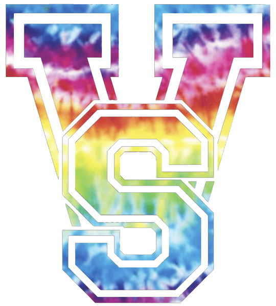 Mississippi Valley State Delta Devils VS Logo Crucial Catch Cancer Tie Dye Vinyl Decal PICK SIZE
