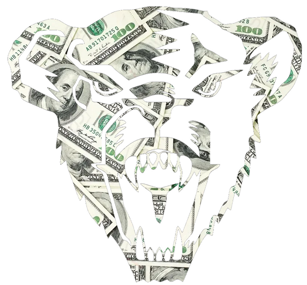 Maine Black Bears Team Logo Money Print Premium DieCut Vinyl Decal PICK SIZE