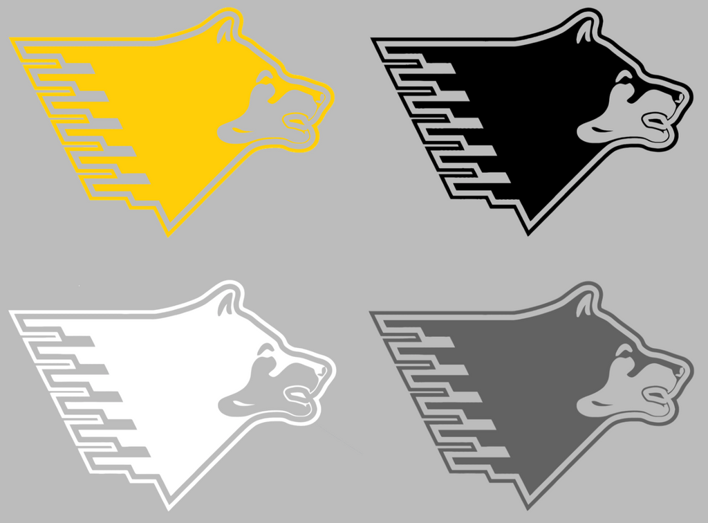 Michigan Tech Huskies Retro Throwback Logo Premium DieCut Vinyl Decal PICK COLOR & SIZE