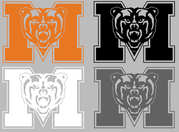 Mercer Bears Team Logo Premium DieCut Vinyl Decal PICK COLOR & SIZE