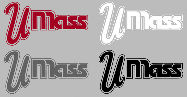 Massachusetts Minutemen Retro Throwback Logo Premium DieCut Vinyl Decal PICK COLOR & SIZE