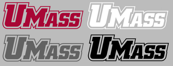 Massachusetts Minutemen Team Name Logo Premium DieCut Vinyl Decal PICK COLOR & SIZE
