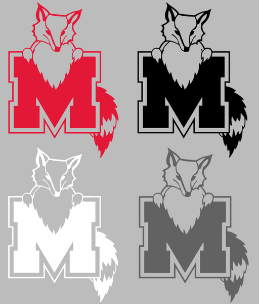 Marist Red Foxes Retro Throwback Logo Premium DieCut Vinyl Decal PICK COLOR & SIZE