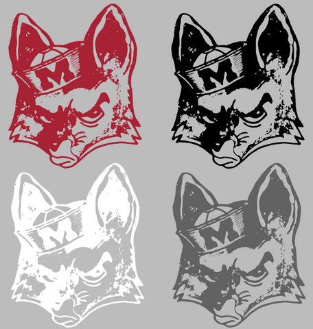 Marist Red Foxes Retro Throwback Logo Premium DieCut Vinyl Decal PICK COLOR & SIZE