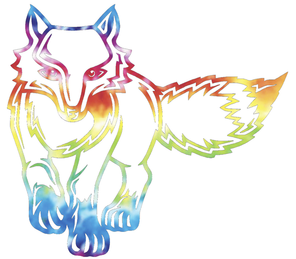 Marist Red Foxes Mascot Logo Crucial Catch Cancer Tie Dye Vinyl Decal PICK SIZE