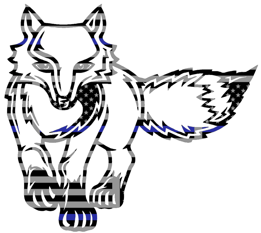 Marist Red Foxes Mascot Logo Thin Blue Line American Flag Premium DieCut Vinyl Decal PICK SIZE