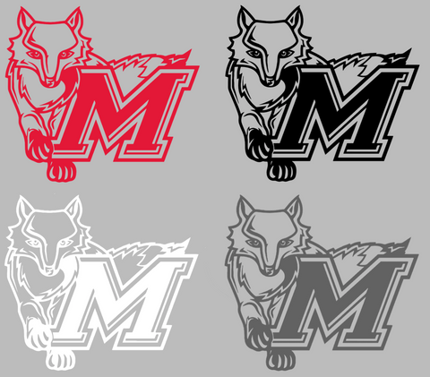 Marist Red Foxes Alternate Logo Premium DieCut Vinyl Decal PICK COLOR & SIZE
