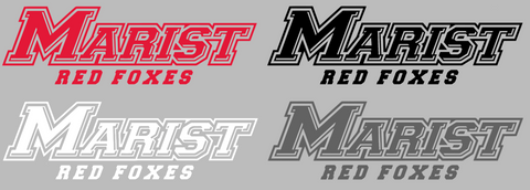 Marist Red Foxes Team Name Logo Premium DieCut Vinyl Decal PICK COLOR & SIZE