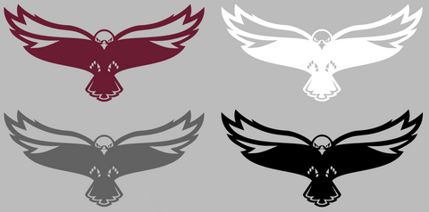 Maryland Eastern Shore Hawks Team Logo Premium DieCut Vinyl Decal PICK COLOR & SIZE