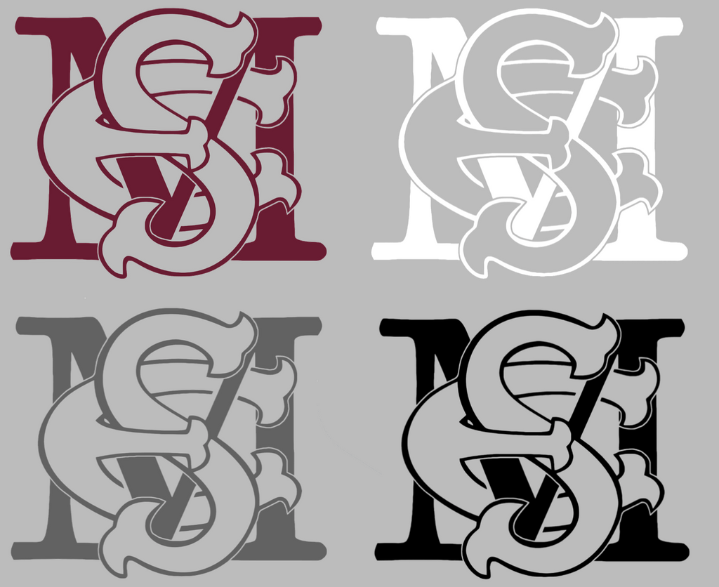 Maryland Eastern Shore Hawks MES Logo Premium DieCut Vinyl Decal PICK COLOR & SIZE