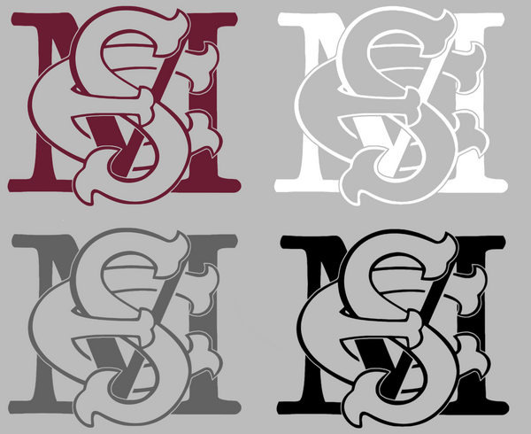 Maryland Eastern Shore Hawks MES Logo Premium DieCut Vinyl Decal PICK COLOR & SIZE