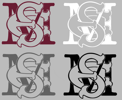 Maryland Eastern Shore Hawks MES Logo Premium DieCut Vinyl Decal PICK COLOR & SIZE