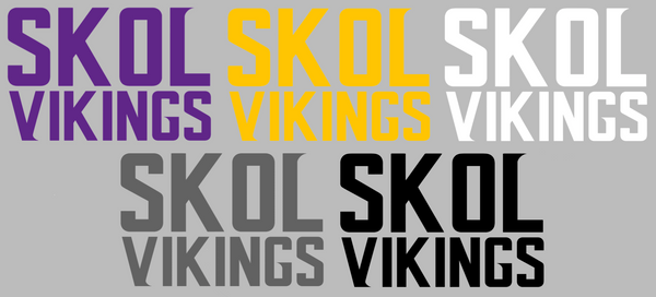 Minnesota Vikings SKOL Logo Premium DieCut Vinyl Decal PICK COLOR & SIZE