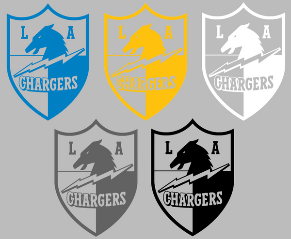 Los Angeles Chargers Crest Logo Premium DieCut Vinyl Decal PICK COLOR & SIZE