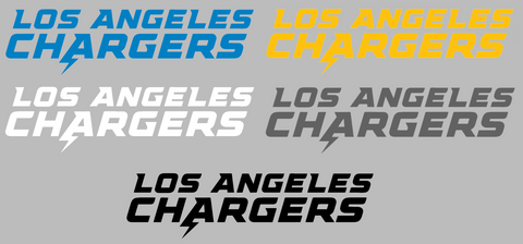 Los Angeles Chargers Team Name Logo Premium DieCut Vinyl Decal PICK COLOR & SIZE