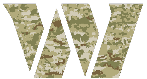 Washington Commanders Salute to Service Team Logo Camouflage Camo Vinyl Decal PICK SIZE