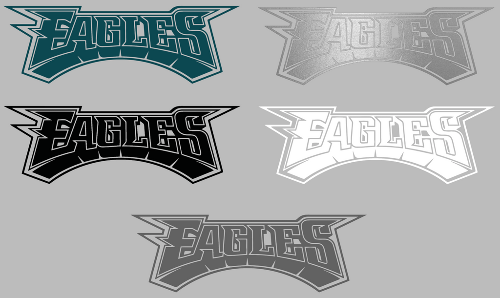 Philadelphia Eagles Retro Throwback Team Name Logo Premium DieCut Vinyl Decal PICK COLOR & SIZE