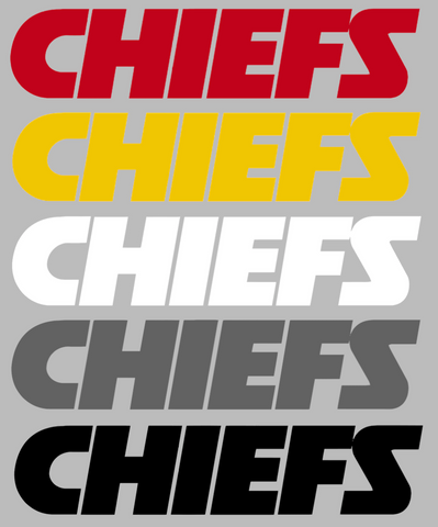 Kansas City Chiefs Team Name Logo Premium DieCut Vinyl Decal PICK COLOR & SIZE
