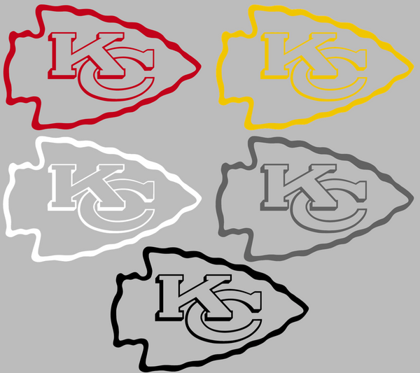 Kansas City Chiefs Alternate Team Logo Premium DieCut Vinyl Decal PICK COLOR & SIZE