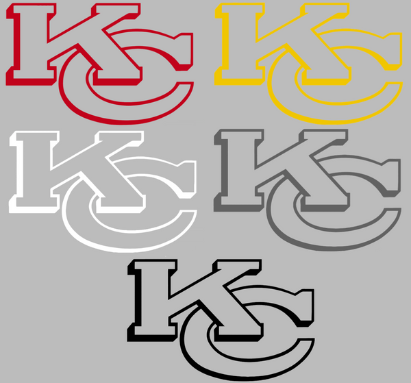 Kansas City Chiefs KC Logo Premium DieCut Vinyl Decal PICK COLOR & SIZE