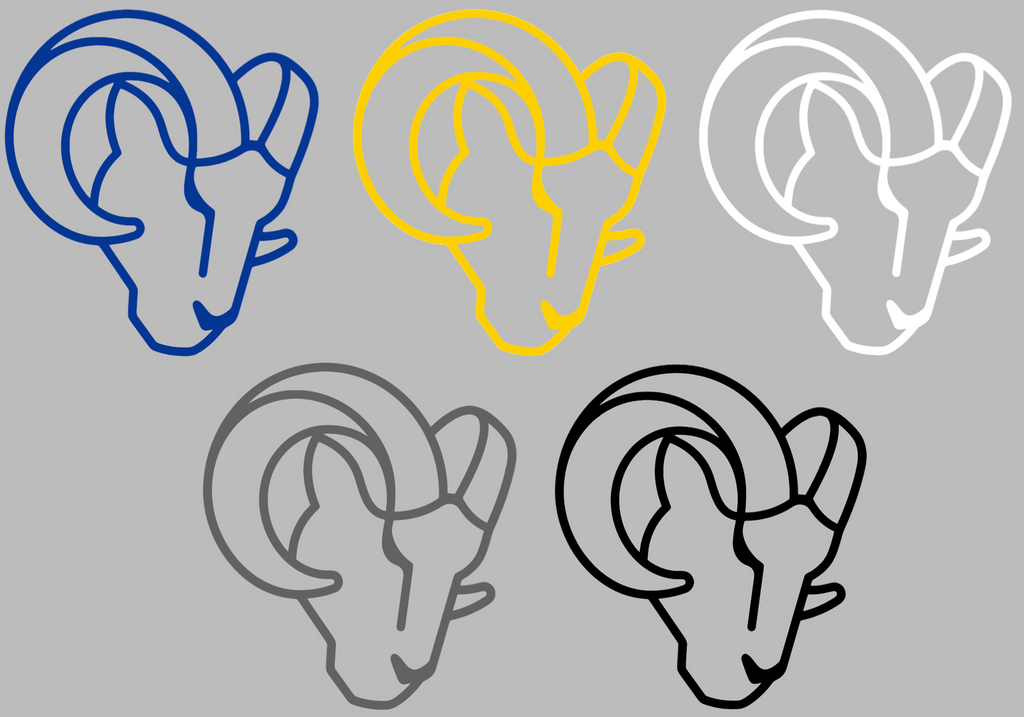 La Rams Draw How To Draw The Rams Logo