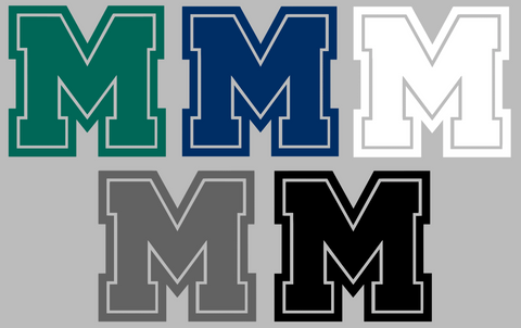 Mercyhurst Lakers M Logo Premium DieCut Vinyl Decal PICK COLOR & SIZE