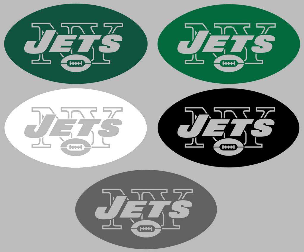 New York Jets Retro Throwback Logo Premium DieCut Vinyl Decal PICK COLOR & SIZE