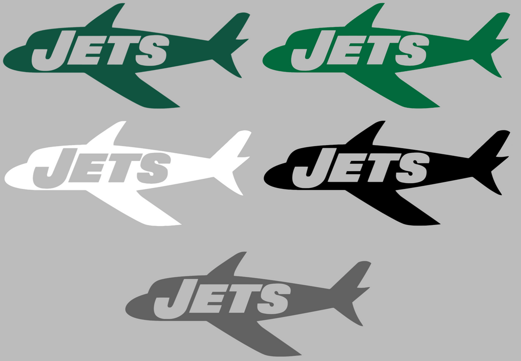 New York Jets Retro Throwback Logo Premium DieCut Vinyl Decal PICK COLOR & SIZE