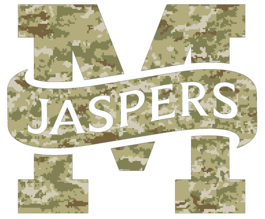 Manhattan Jaspers Team Logo Salute to Service Camouflage Camo Vinyl Decal PICK SIZE